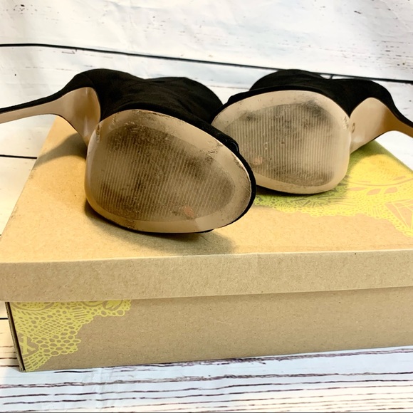 Mix No. 6 Wylda Peep Toe Bootie Side Zipper Size   8 Black - Picture 5 of 12